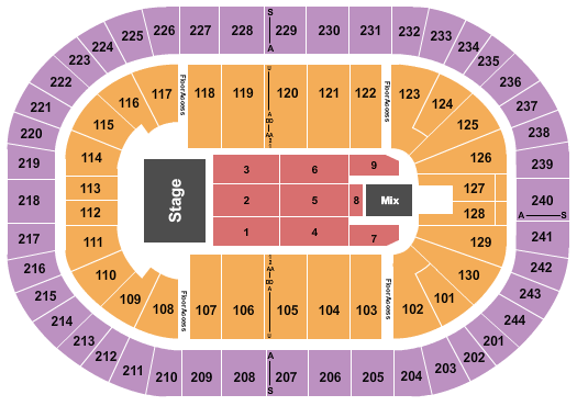 MVP Arena TSO Seating Chart